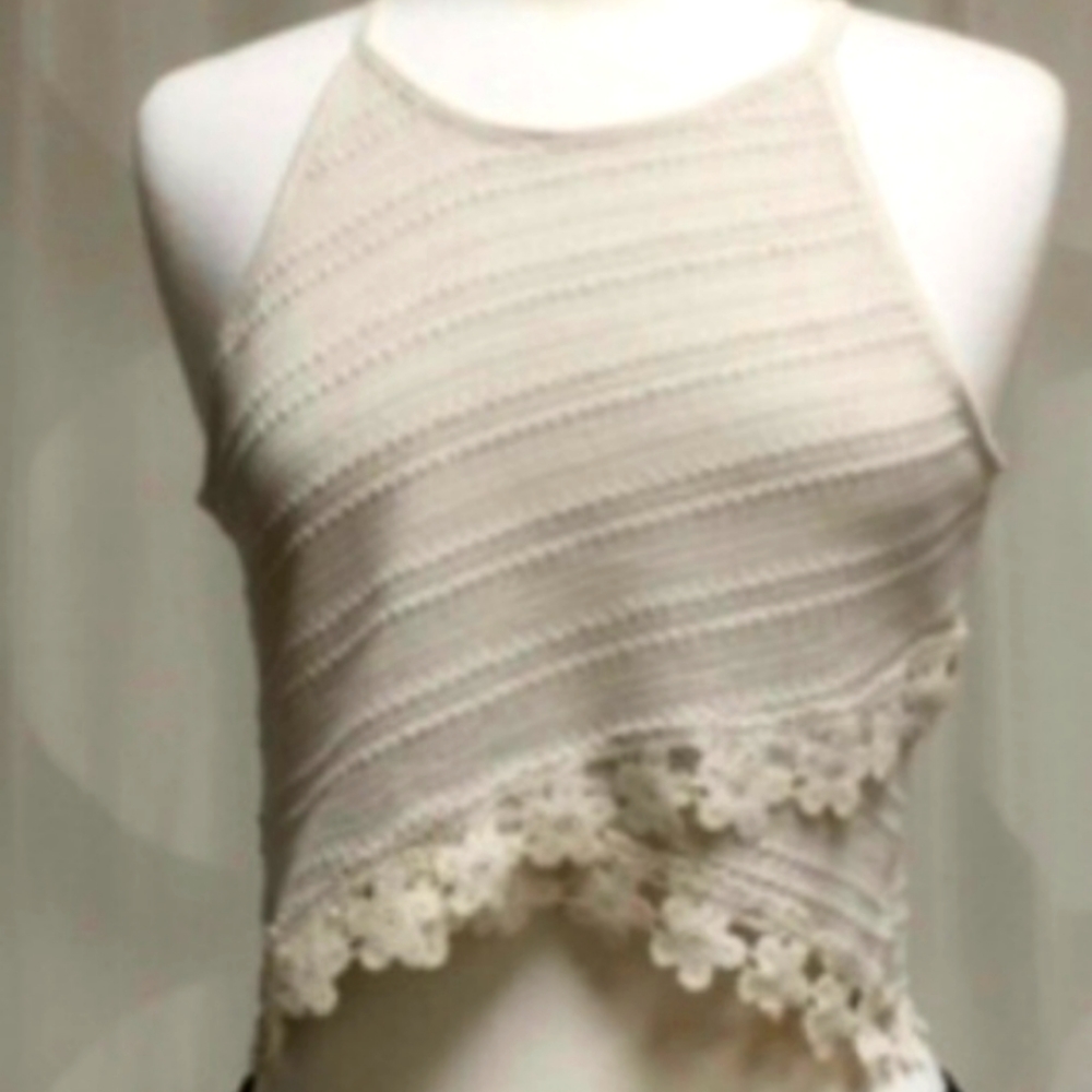 🔵Ivory Lace Tank